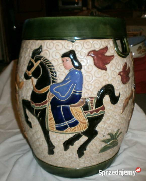 Duża Waza Kwietnik Ceramiczny Siedzisko Gliniane małopolskie