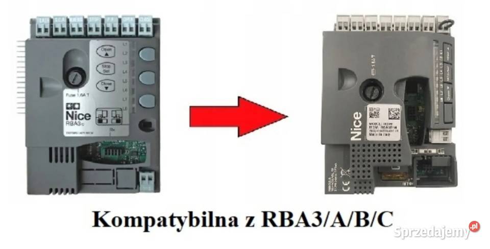 Nice centrala sterująca RBA3ABC R10 Robus nowa Wiskitki