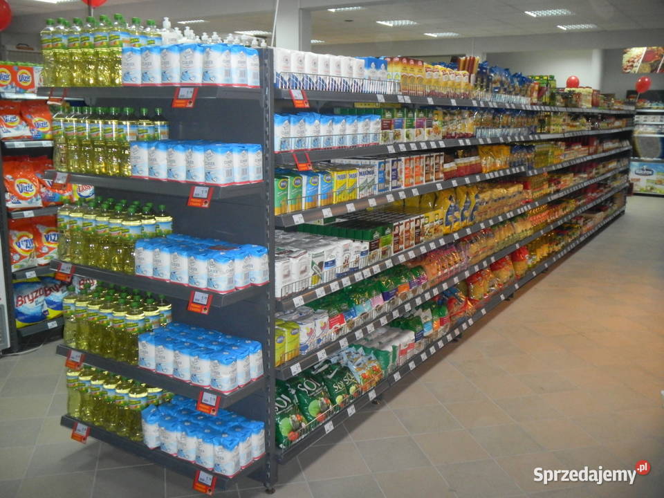 Regał przyścienny sklepowy metalowy tego grafit mazowieckie