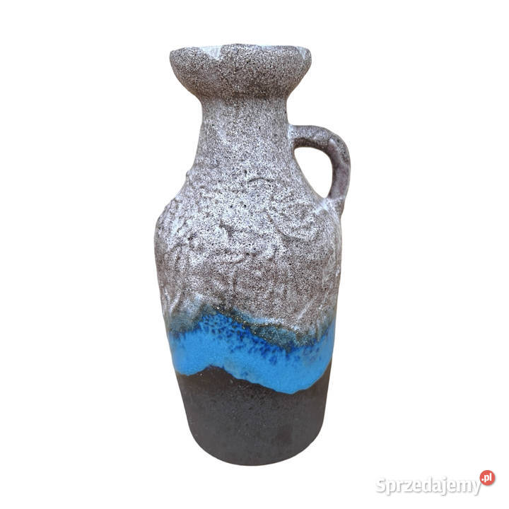Ceramiczny wazon z uchem fat lava Strehla Warszawa