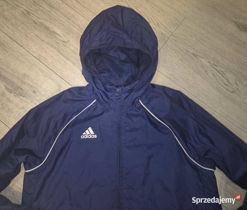 Kurtka chłopiec przejściowa kaptur Adidas 152 Kurtki i płaszcze