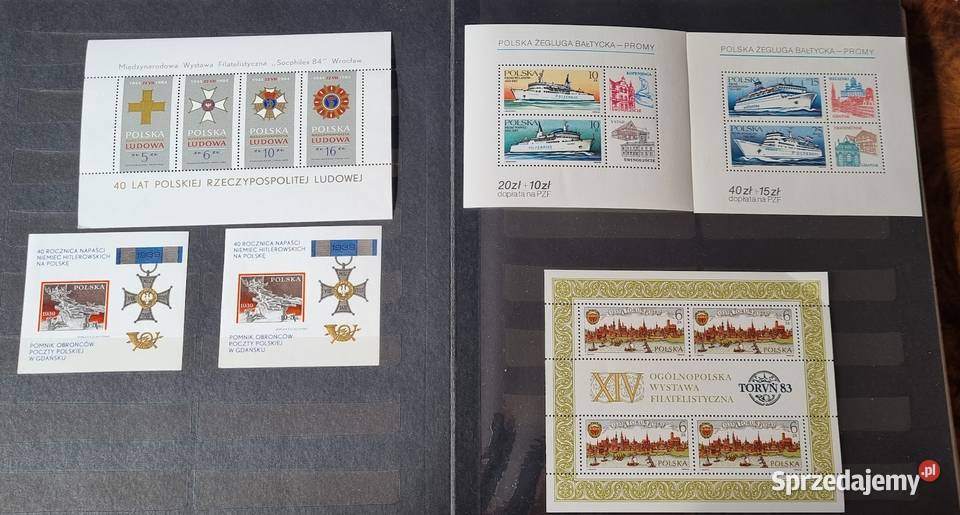 Bloczki znaczki różne Zielona Góra sprzedam