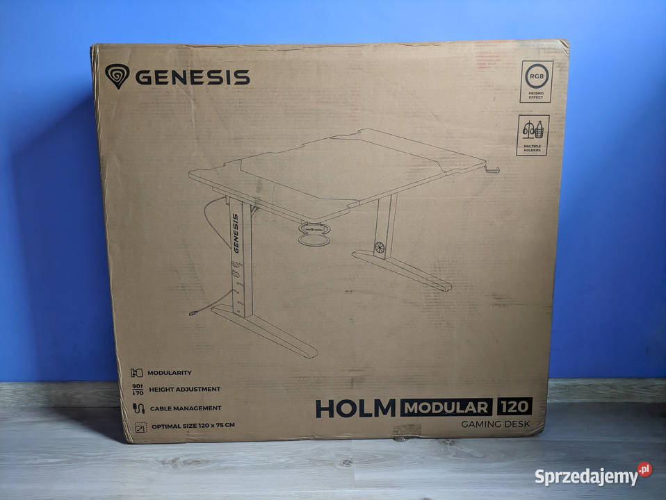 NOWE Biurko Gamingowe Genesis Holm Modular 120 Iława