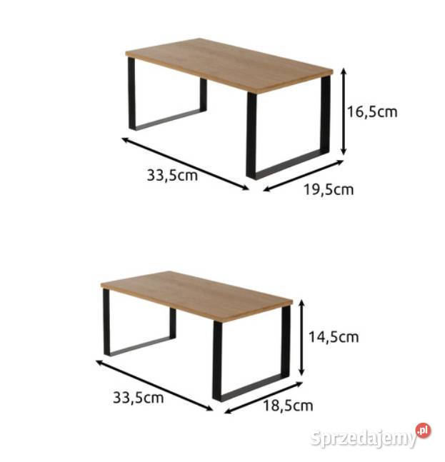 Półki kuchenne bambusowe 2 organizer na blat Półki