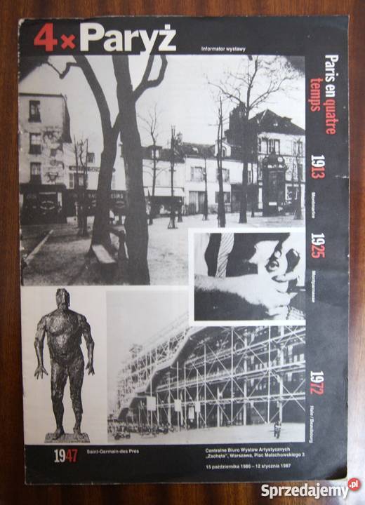 4 x Paryż informator wystawy Parczew sprzedam