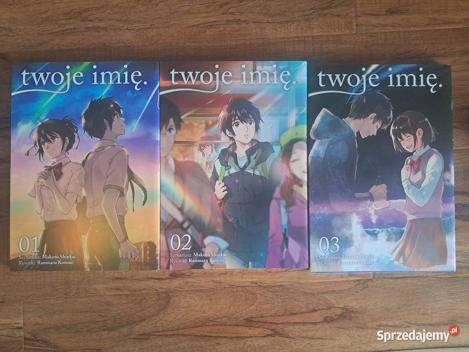 zestaw 3 książeczek manga twoje imię stan Sandomierz