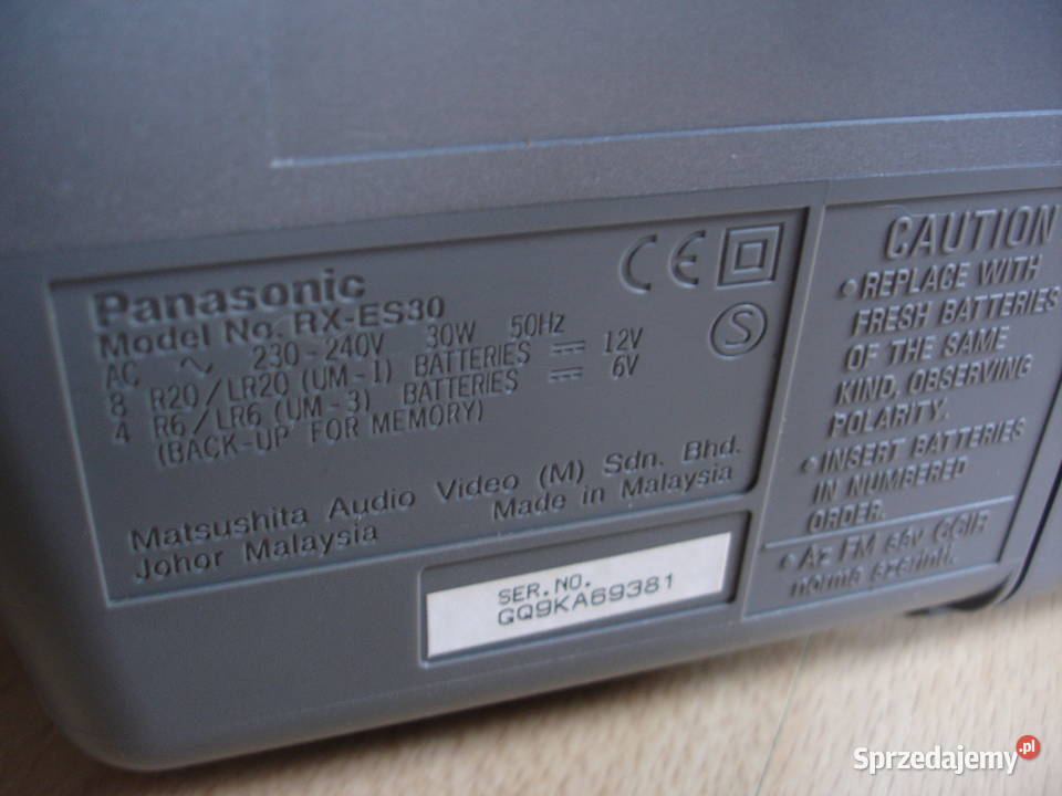Radiomagnetofon PANASONIC RXES30 lubuskie
