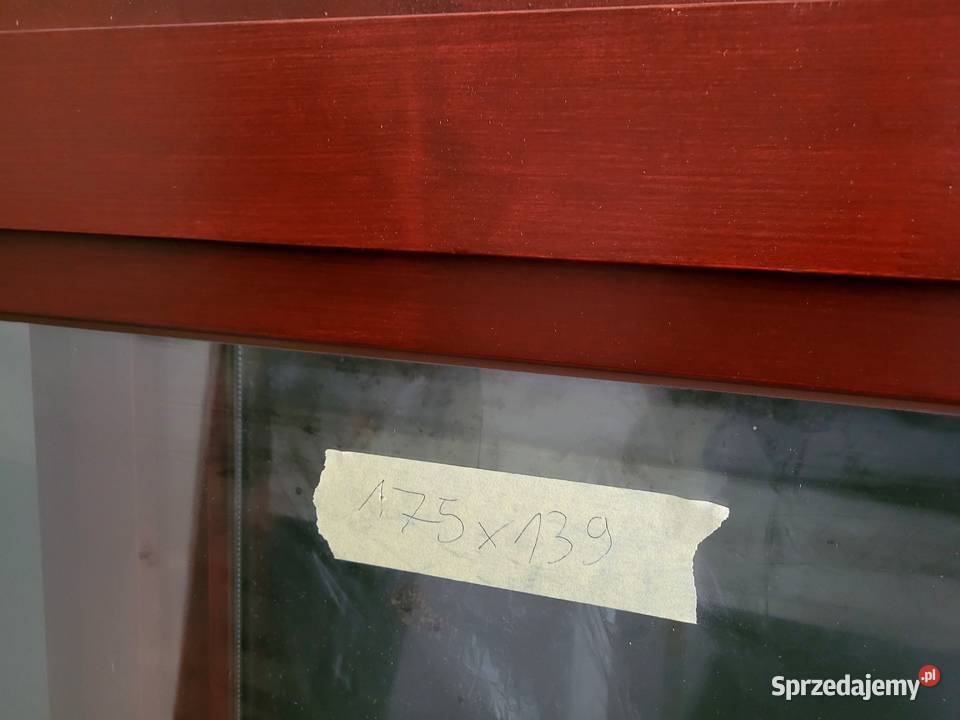 okno drewniane 175x139 dwuskrzydłowe szyba Turawa