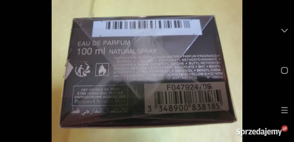 Dior Homme Intense 100 ml mazowieckie Radom