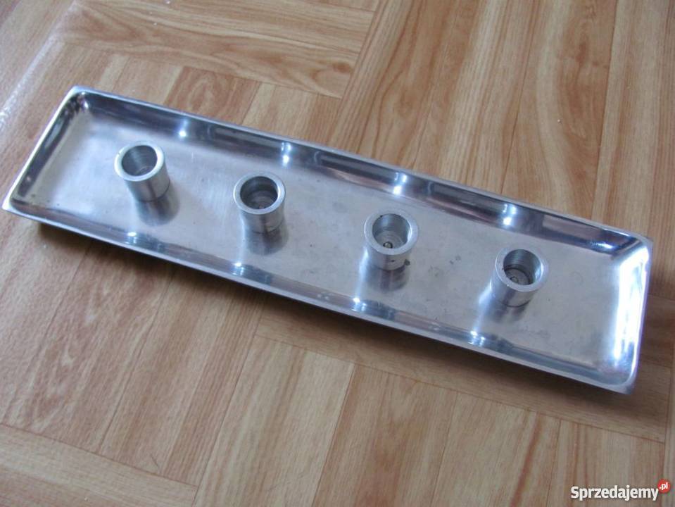 świecznik aluminiowy na 4 świece 396 x 105 inny kolor Zamość