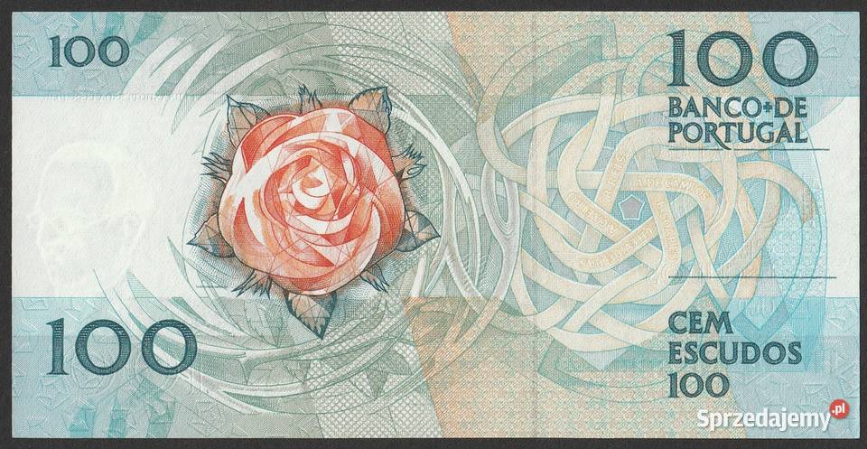 PORTUGALIA 100 ESCUDOS 1988 STAN BANKOWY UNC łódzkie Łódź