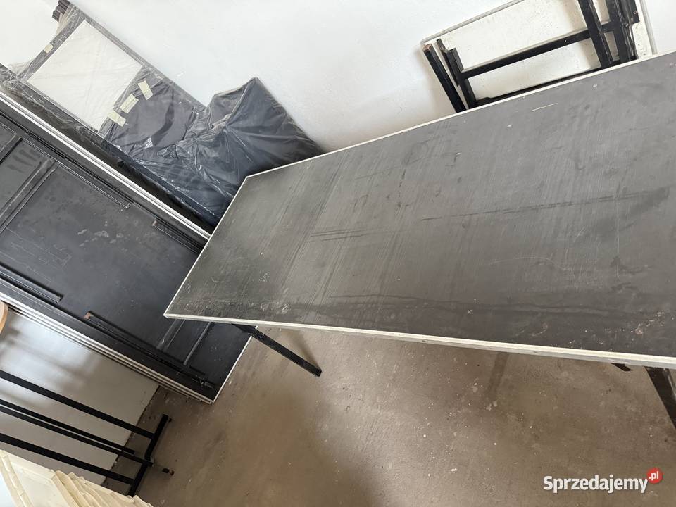 STOŁY SKŁADANE solidne z metalowymi nogami Lesznowola