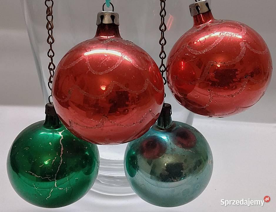 bombki choinkowe PRL Bukowno