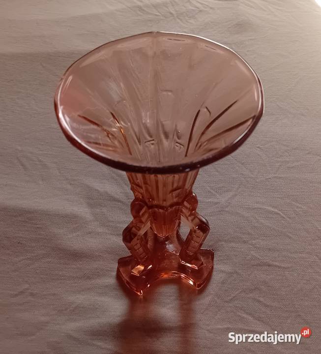Różowy wazon art deco Rockett Vase Stoelzle lata