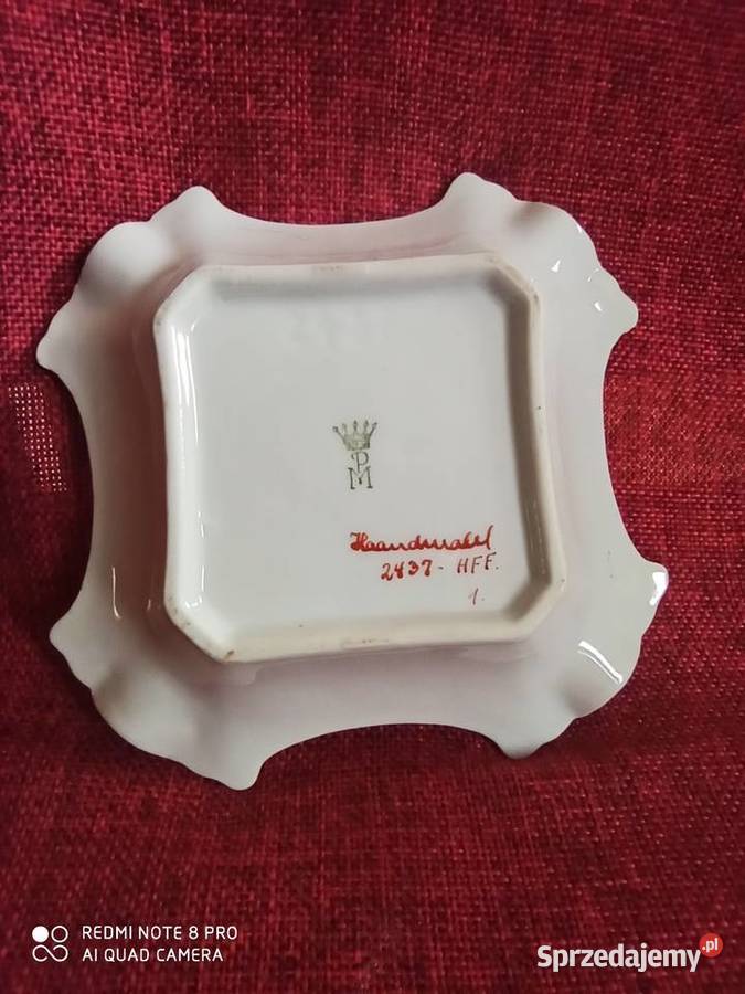 Popielniczka porcelanowa Syg PM 2437 Ręcznie pomorskie Gdańsk