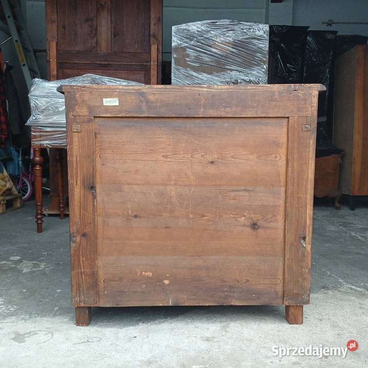 Komoda eklektyczna orzech czeczot renowacji Suchorzew
