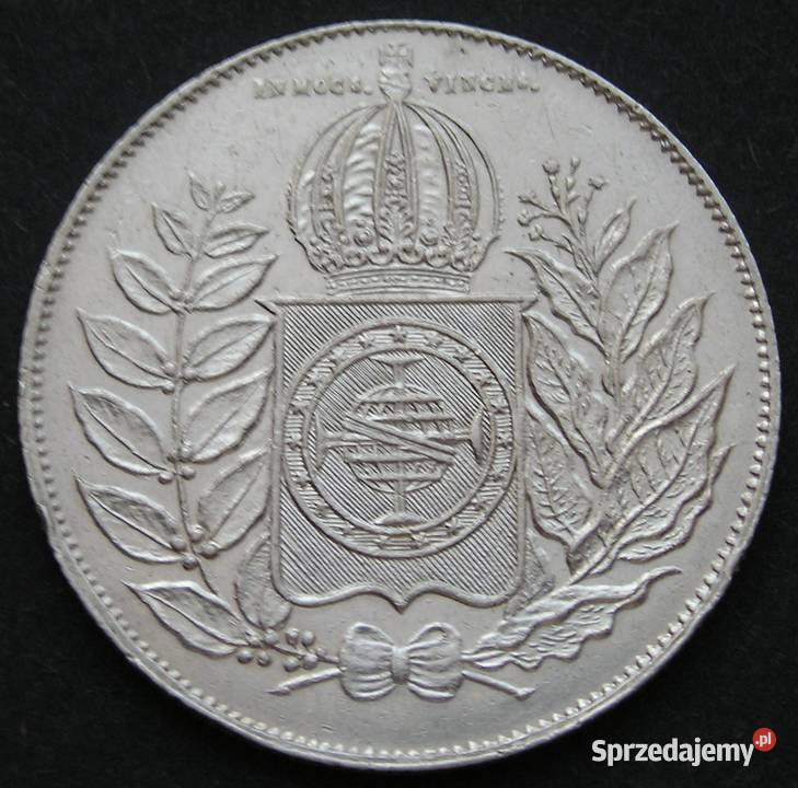 BRAZYLIA 500 REIS 1851 SREBRO Łódź