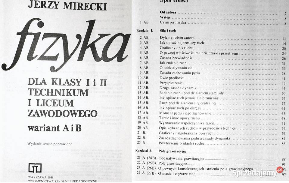 Fizyka kl I i II technikum i liceum zawodowego Chełm