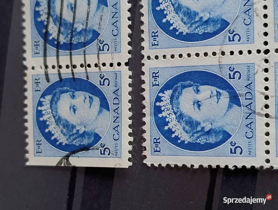 Znaczki Canada 5 centów Gdynia
