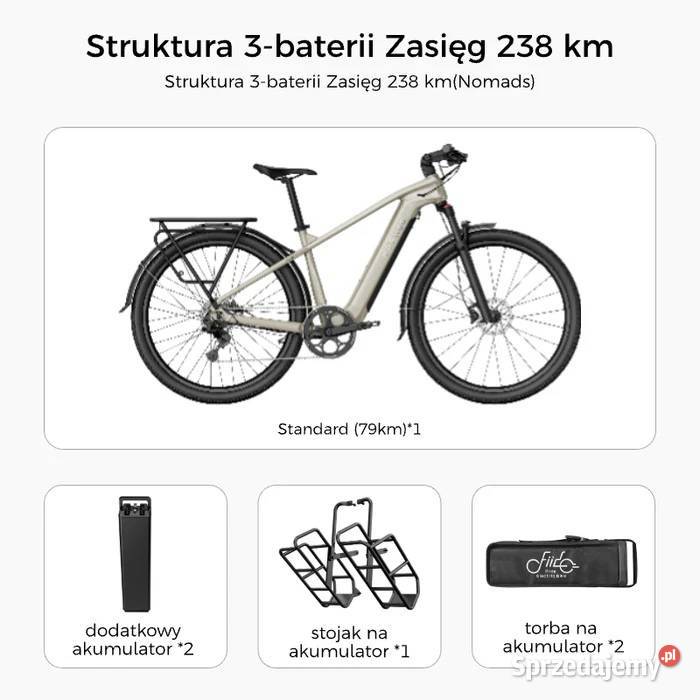 Nowość FIIDO Nomads Elektryczny Trekkingowy Tarnobrzeg