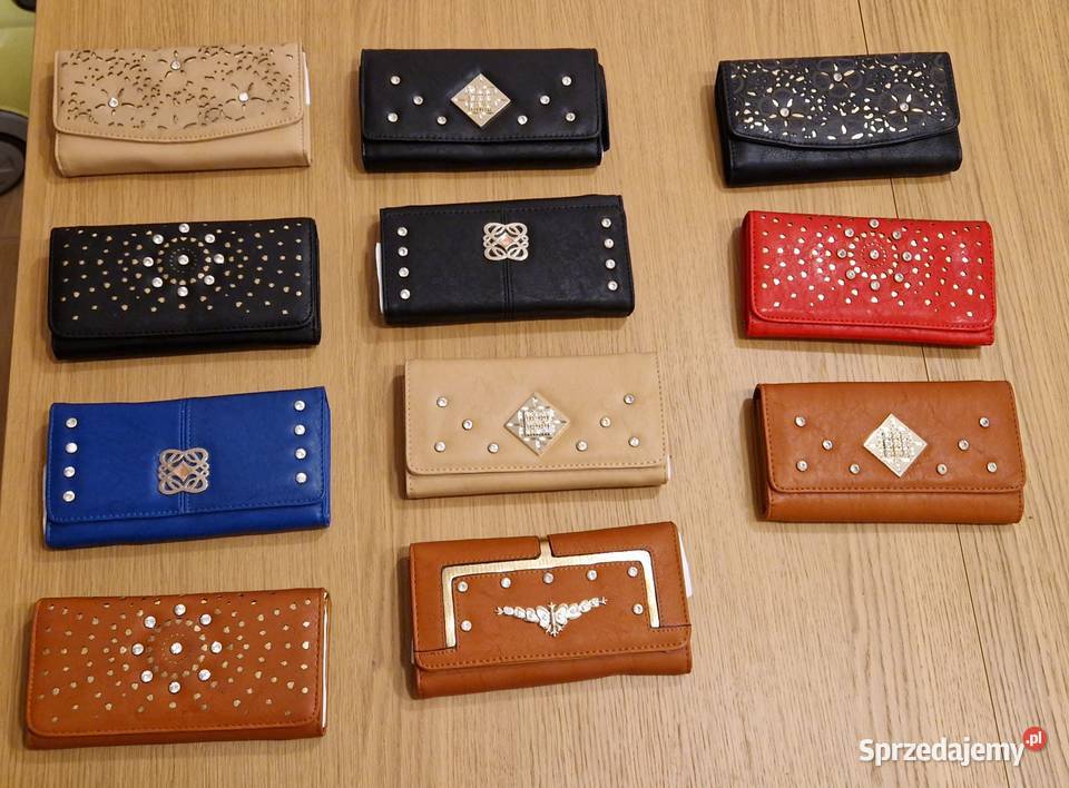 Wyprzedaż HURT portfele etui torebki 369 sztuk Warszawa