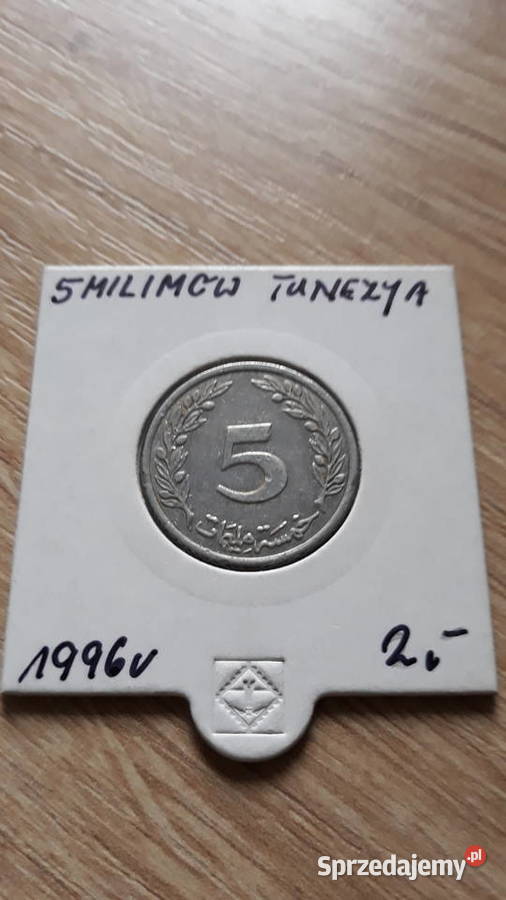 5 Millimów Tunezja 1996 r Numizmatyka Konin sprzedam