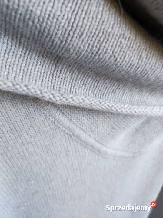 sweter tunika wełniana angora wełna szary Kielce