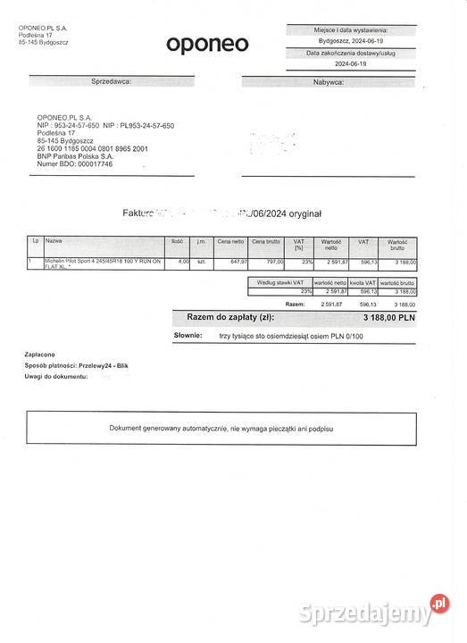 OZ Racing Superturismo GT 18 5x1143 z oponami Płock