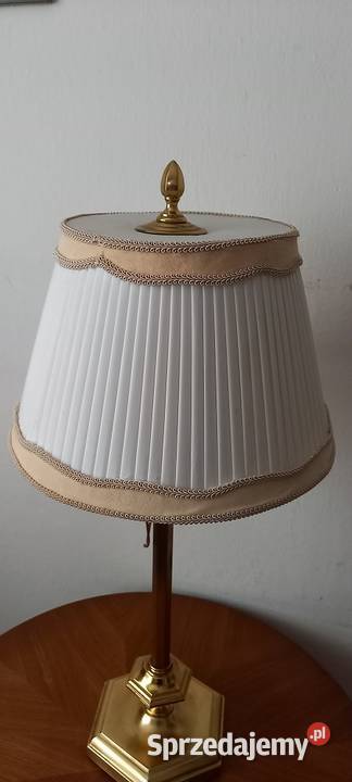 Wysoka mosiężna lampa na stolik komodę Skierniewice sprzedam