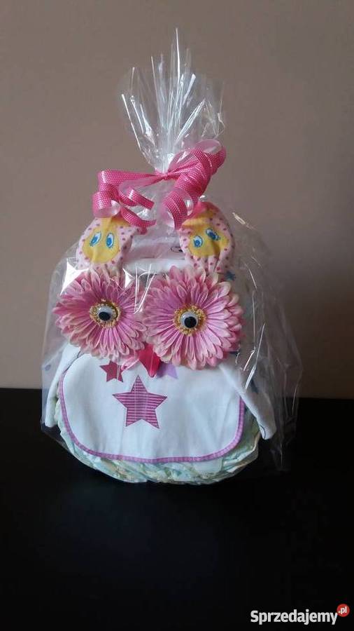 prezent z pampersów sowa motyl Pozostałe