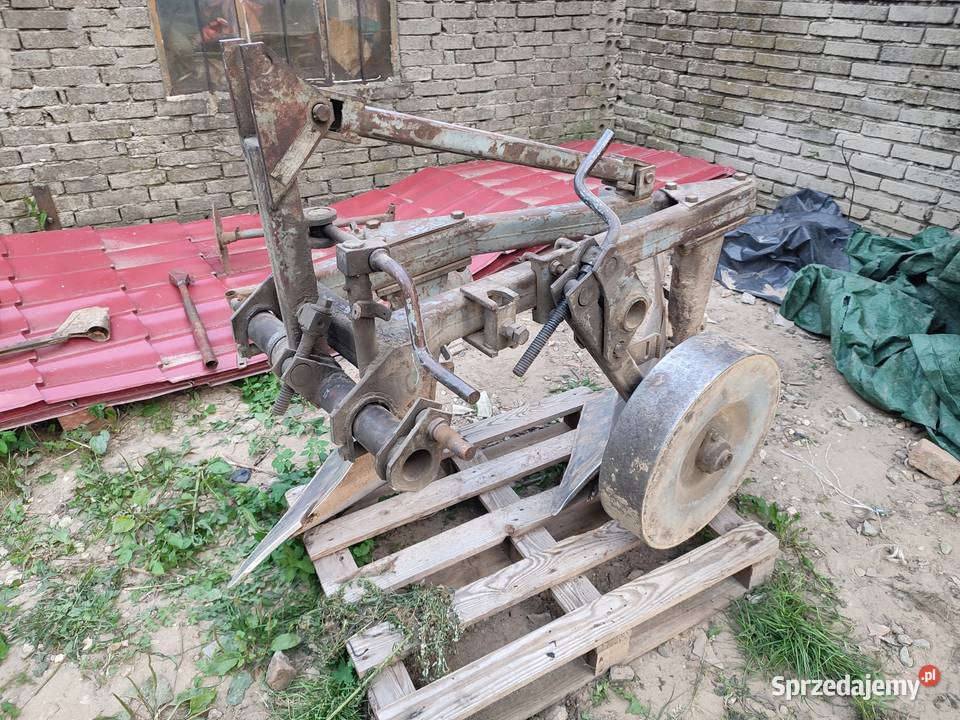 Pług 2 skibowy Grudziądz oryginał odkładnica Cianowice