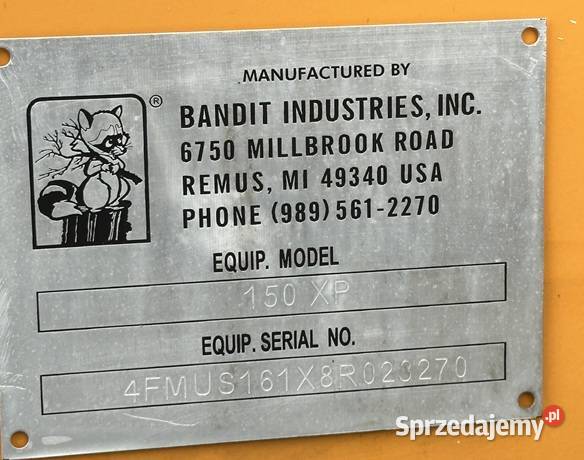 RĘBAK TARCZOWY DO GAŁĘZI BANDIT MODEL 150 Tuliszków