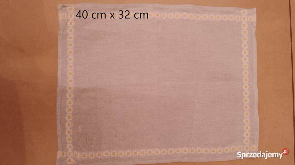 Stare lniane serwetki Częstochowa sprzedam