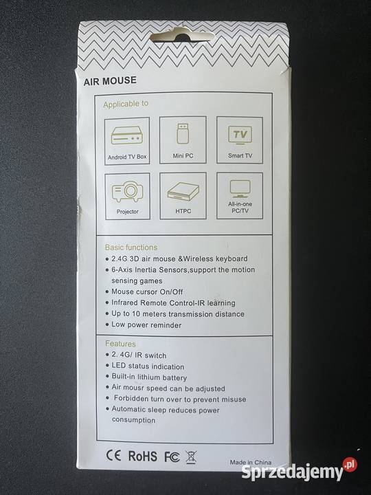 Air mouse myszka powietrzna małopolskie Andrychów