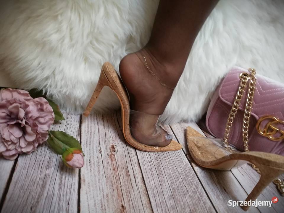 szpilki transparentne klapki korek mazowieckie