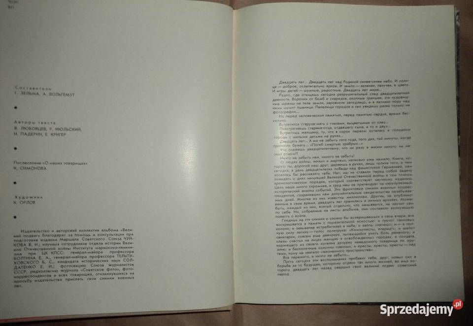 2 wojna światowa rosyjski album Rzeszów sprzedam