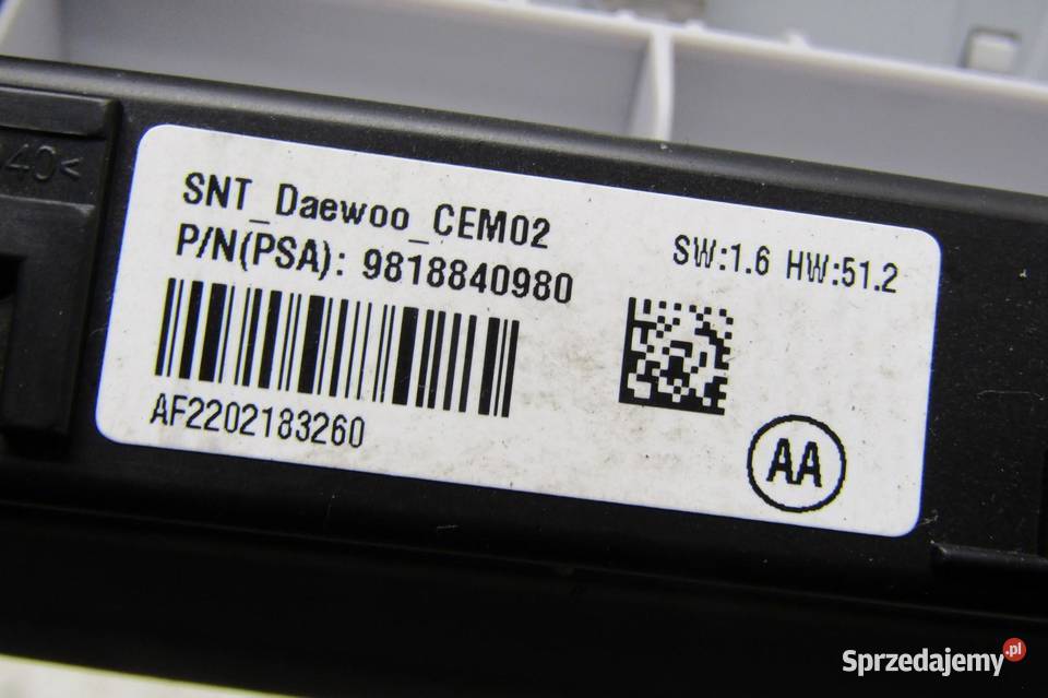 LAMPKA OŚWIETLENIE WNĘTRZA KABINY OPEL CROSSLAND