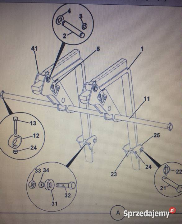 Oryginalne widły JCB do JCB 3CX 4CX Pozostałe Suchoraba