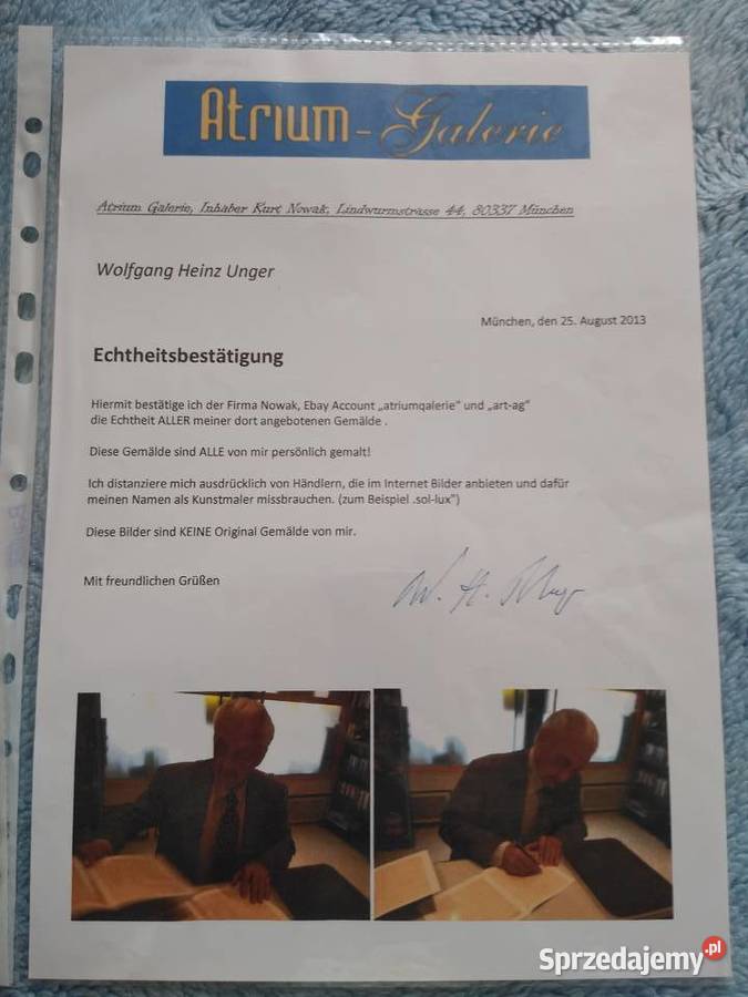 Obraz Heinz Wolfgang Unger 18781960 PIKNIK Siemianowice Śląskie