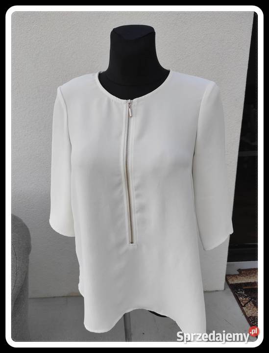 Zara basic biała bluzka koszula damska XS 34 36 Płock