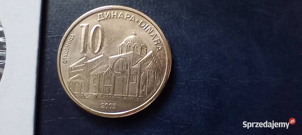 Stare monety 10 dinar 2005 Serbia podkarpackie Lesko