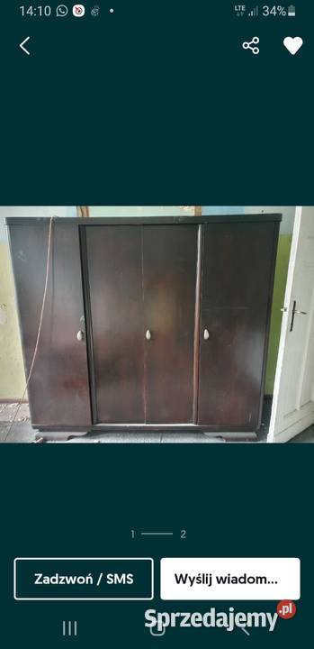 Szafa antyk lite drewno Leszno