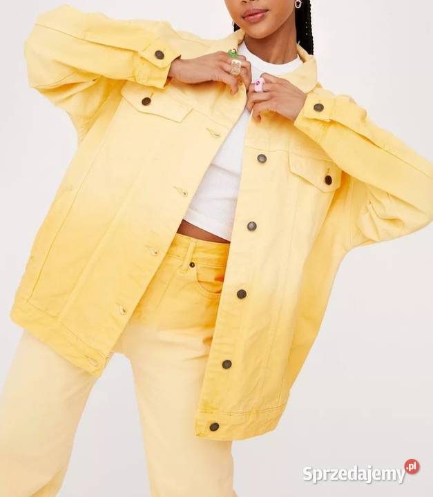 Nasty Gal kurtka jeans oversize wiosenna ombre Kalisz sprzedam