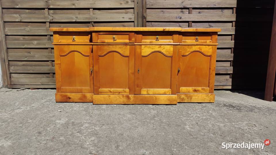 Komoda drewniana w stylu Biedermeier złota Meble Warszawa