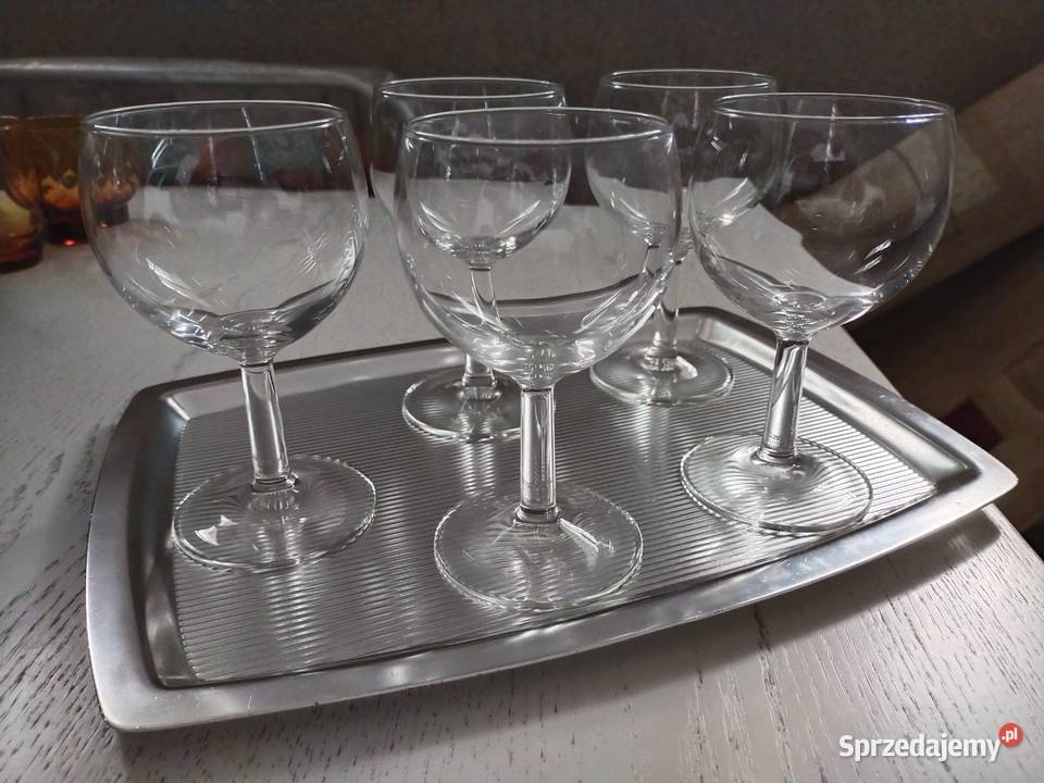 Kieliszki do wina na tacy przezroczysty Bydgoszcz