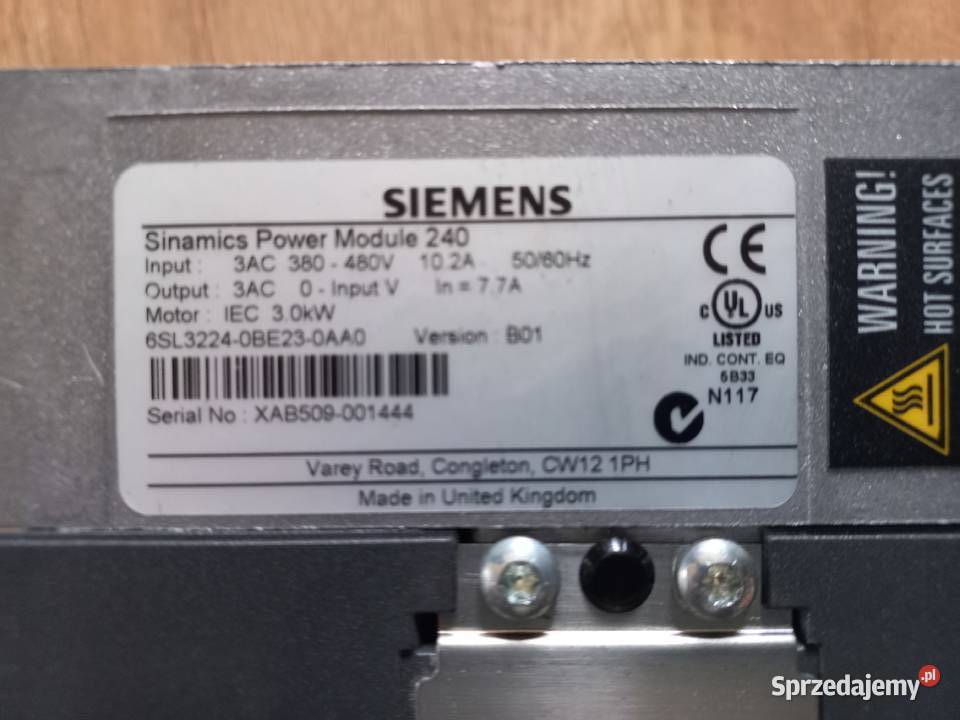 Sinamics Power Module3KW Skoczów sprzedam