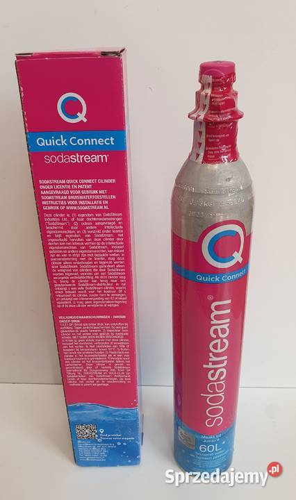 Nowy oryginalny nabój butla CO2 SodaStream - różowy, karton