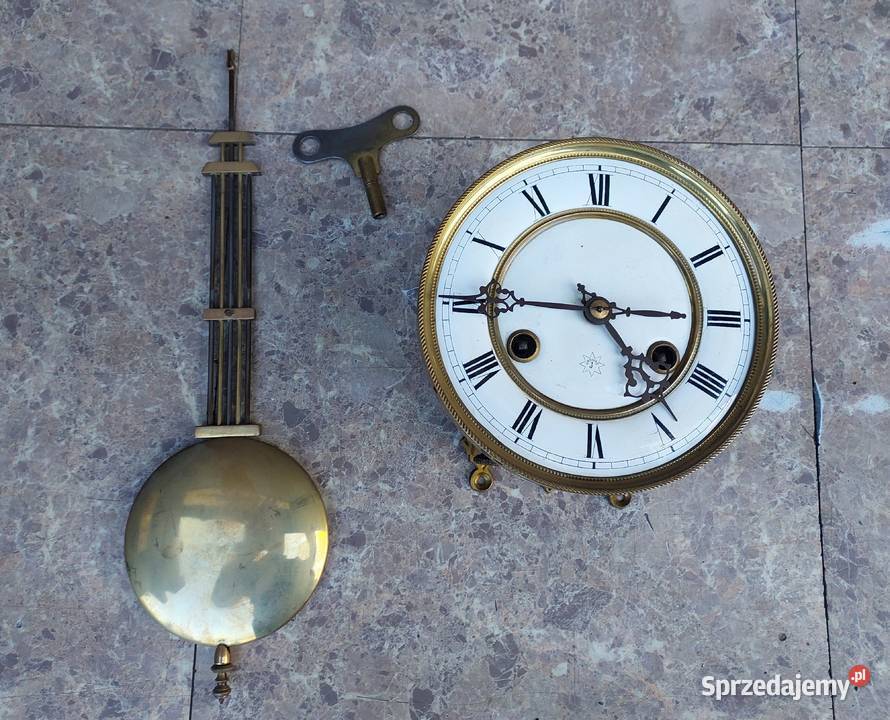 169 Zestaw mechanizm starego zegara ściennego Tczew sprzedam