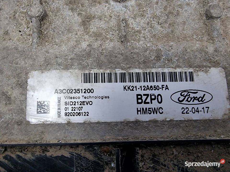 KOMPUTER SILNIKA ECU FORD TRANSIT MK8 osobowe Lipno
