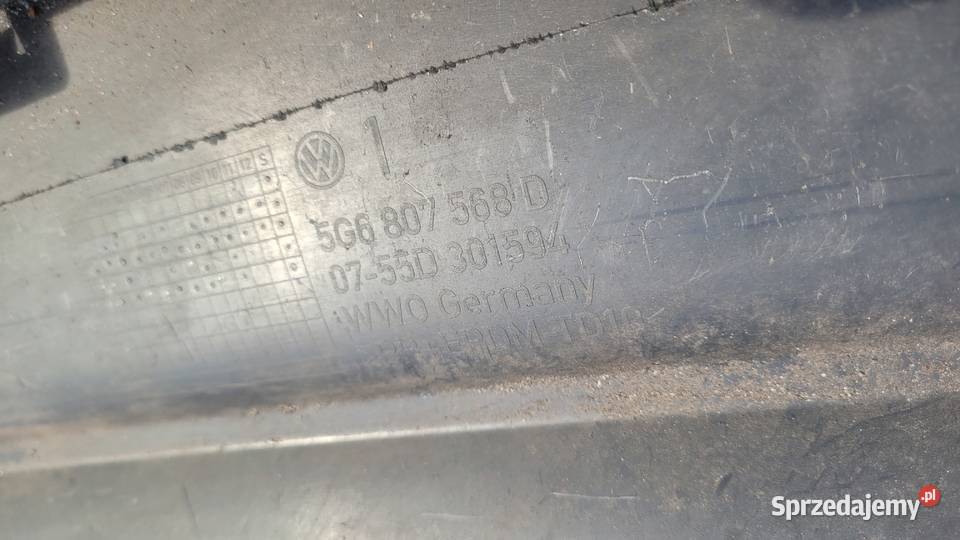 VW GOLF VII DYFUZOR DOKŁADKA ZDERZAKA TYL Ruda Śląska